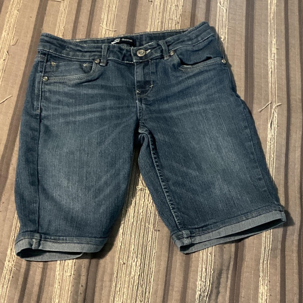 Levi's Kids Dark Blue Denim Shorts